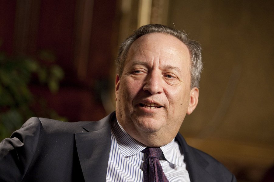 Lawrence "Larry" Summers, director of the U.S. National Economic Council, speaks during a television interview in Washington, D.C., U.S., on Thursday, Feb. 4, 2010. Summers said last week the dollar will play a central role in the international financial 