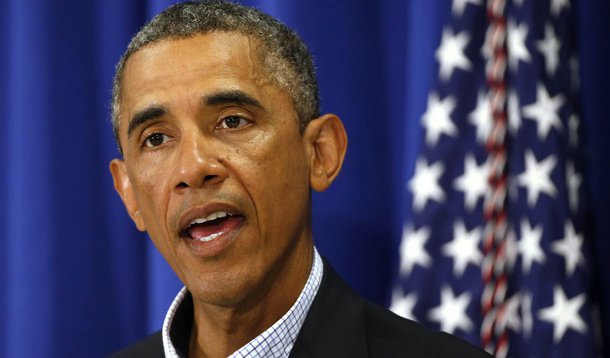 Obama faz declaração sobre situação no Iraque nesta quinta-feira.  REUTERS/Kevin Lamarque