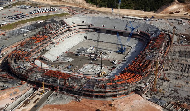 Construção da Arena Pernambuco chega a 64%