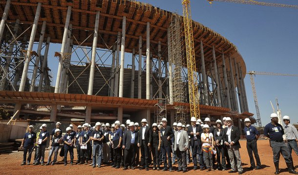 Obras do Mané Garrincha estão dentro do cronograma