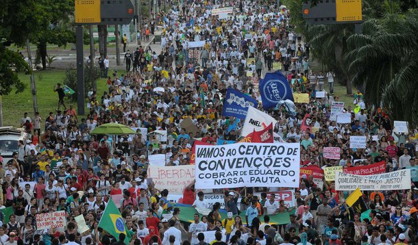 Manifestação considerada tranquila em Recife