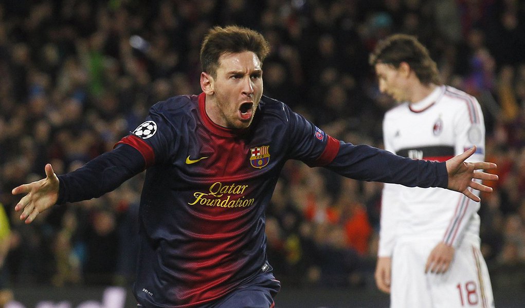 Messi comanda goleada do Barcelona sobre o Milan