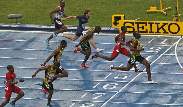 Bolt recupera coroa dos 100m no mundial em Moscou