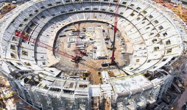 Atraso compromete obra da Arena Fonte Nova