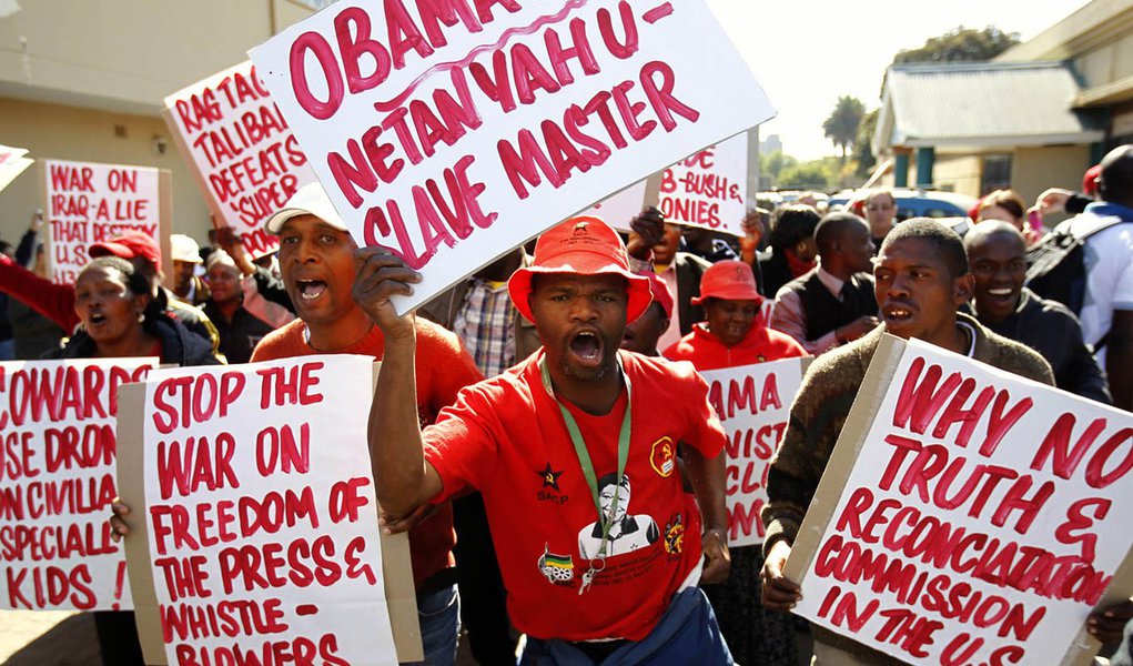Sul-africanos protestam contra visita de Obama