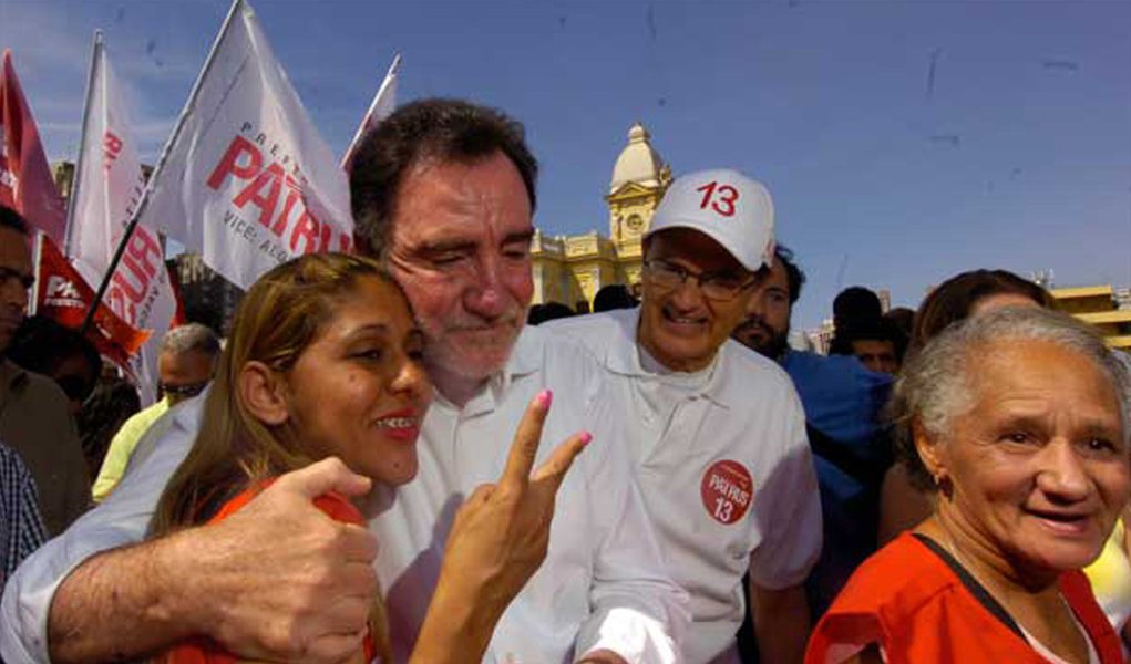Patrus e Vanessa Portugal fazem campanha no "Grito dos Excluídos"