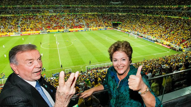 Dilma em paz com a CBF
