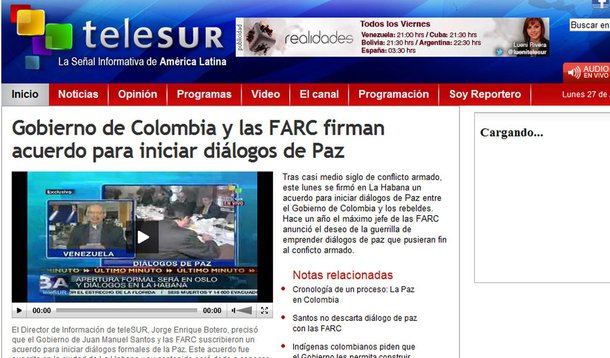 Colômbia não confirma negociações de paz com as FARC