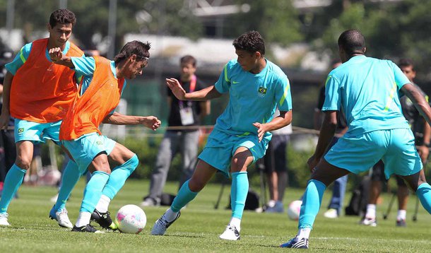 Treino técnico com posições definidas