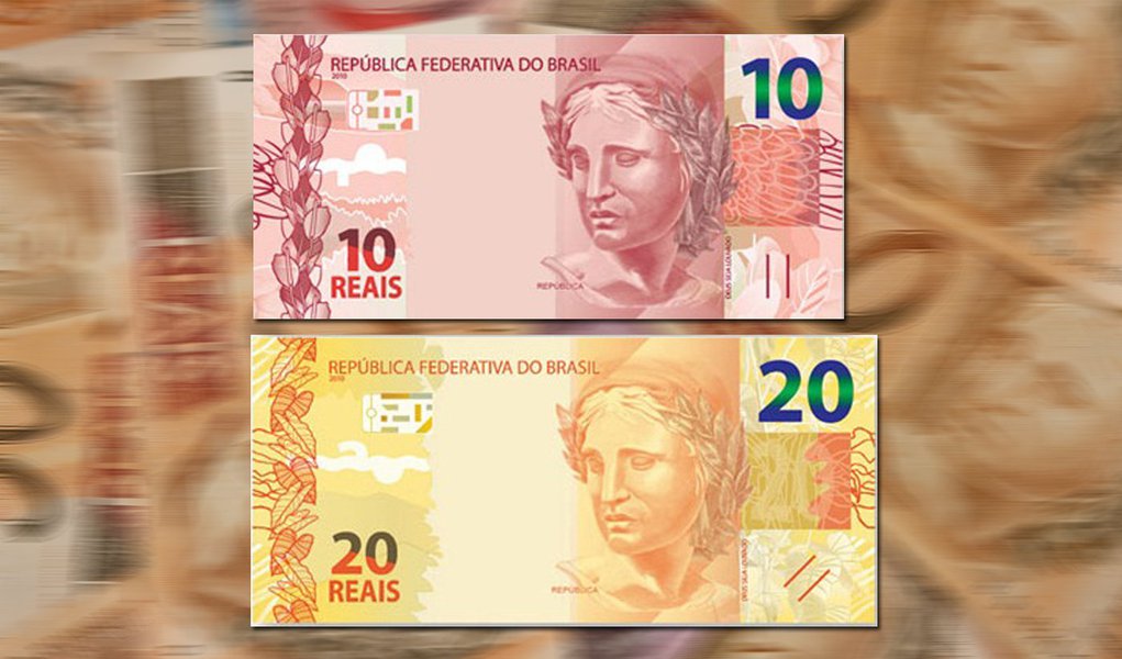 Banco Central lança novas cédulas de R$ 10 e R$ 20