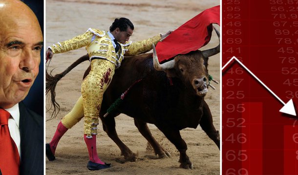 Bolsa derrete, Santander cai 9,72% e busca R$ 5 bi