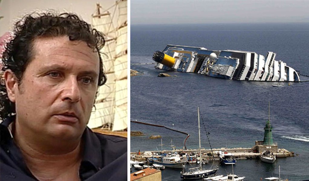 Comandante do Concordia pede desculpas por ter se distraído