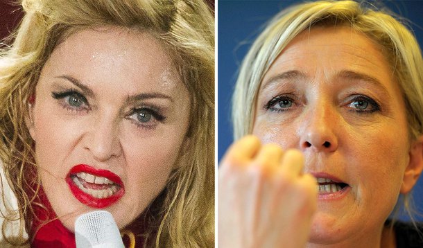 Madonna será processada por partido de Marine Le Pen