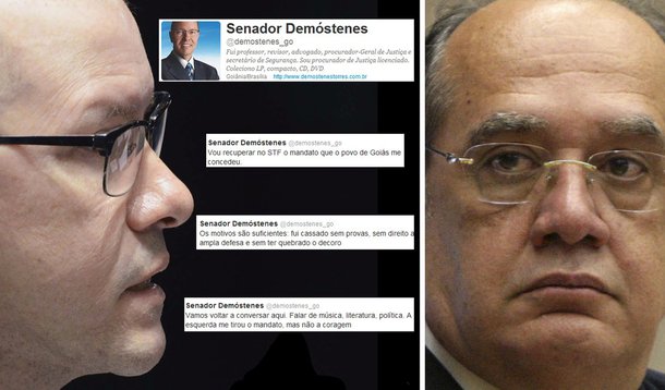 Cassado, Demóstenes promete reagir no STF