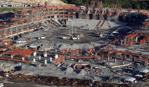 Site traz imagens quase em tempo real das arenas da Copa