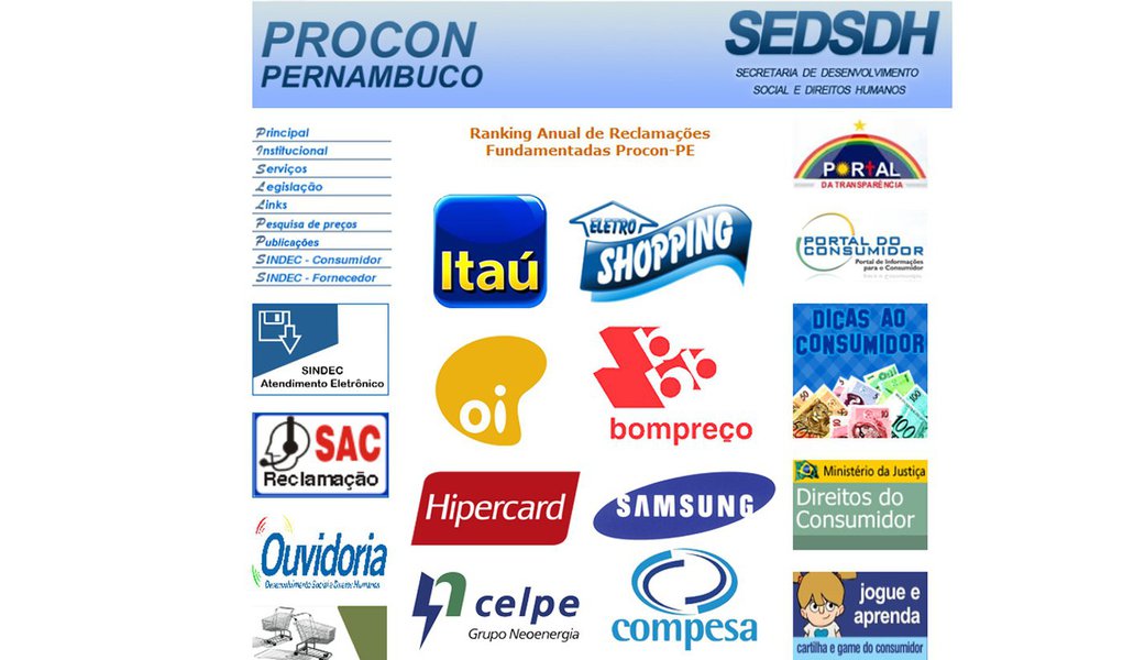 Eletro Shopping lidera o ranking de reclamações