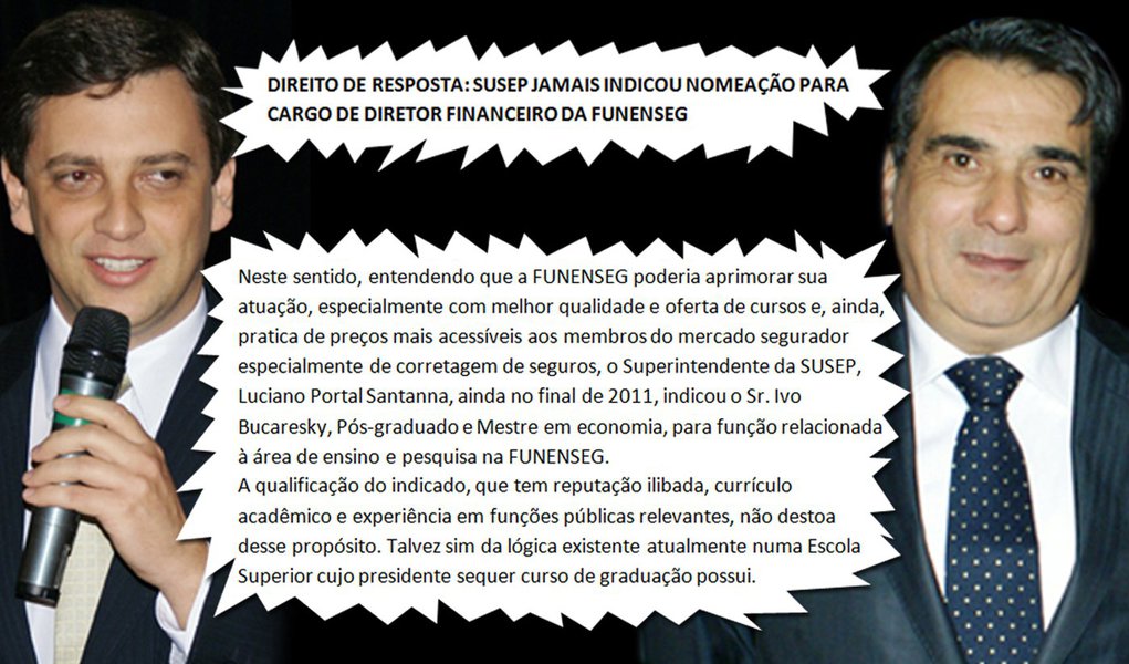 Em resposta à Funenseg, Susep dispara  críticas