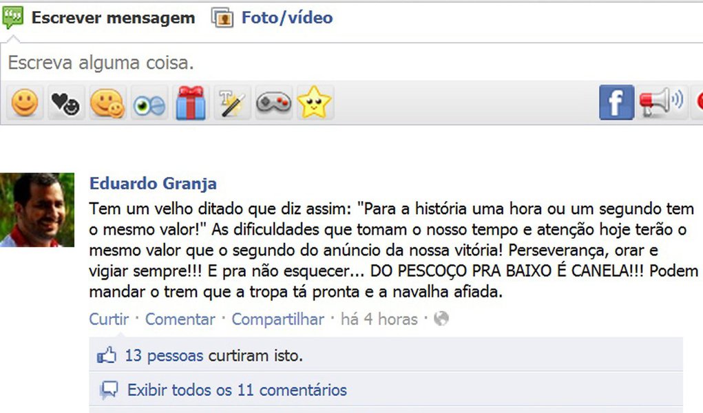 “A tropa tá pronta e a navalha afiada”, afirma Eduardo Granja