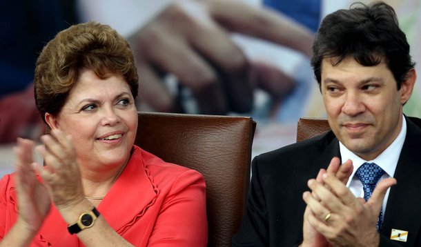 Dilma e Cabral se derretem em elogios a Haddad