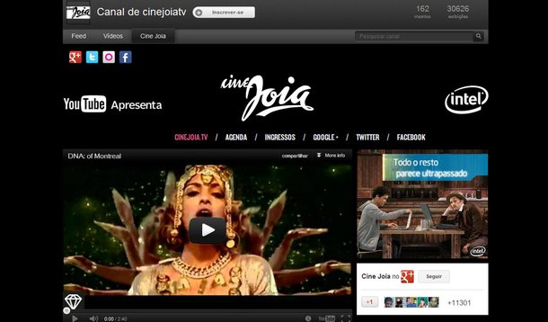 YouTube anuncia parceria com o Cine Joia