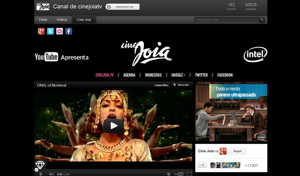 YouTube anuncia parceria com o Cine Joia