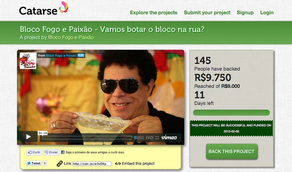 Site de vaquinha cultural é sucesso na internet