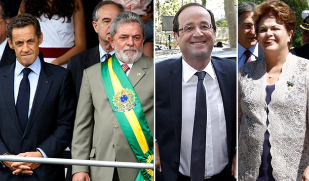 Lula-Sarkô era interesse. Dilma-Hollande é amor