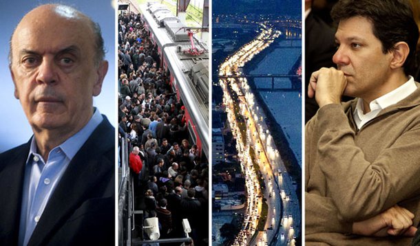 Caos no transporte aperta Serra e acende Haddad 