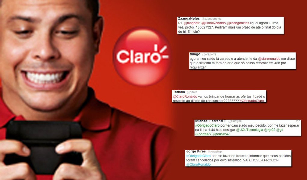 Quase 20 dias depois, clientes da Claro continuam sem resposta