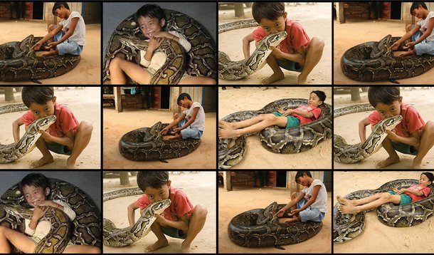 O menino e a cobra-grande - Uma amiga que rasteja e se enrola