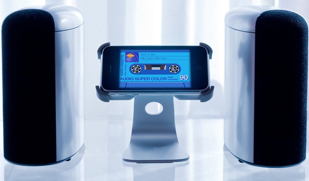 iPhone tem tocadores de fita cassete e vinil