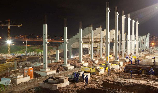 Corinthians anuncia 25% das obras prontas em estádio