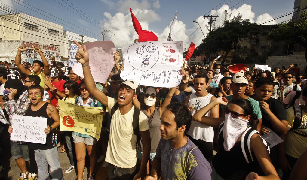 Enfim, um protesto sem confrontos