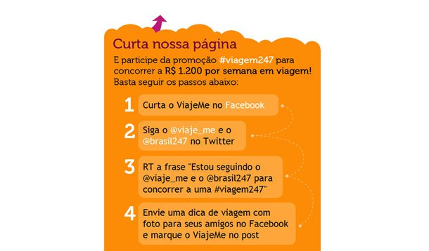 Concorra a R$ 1.200 para viajar!