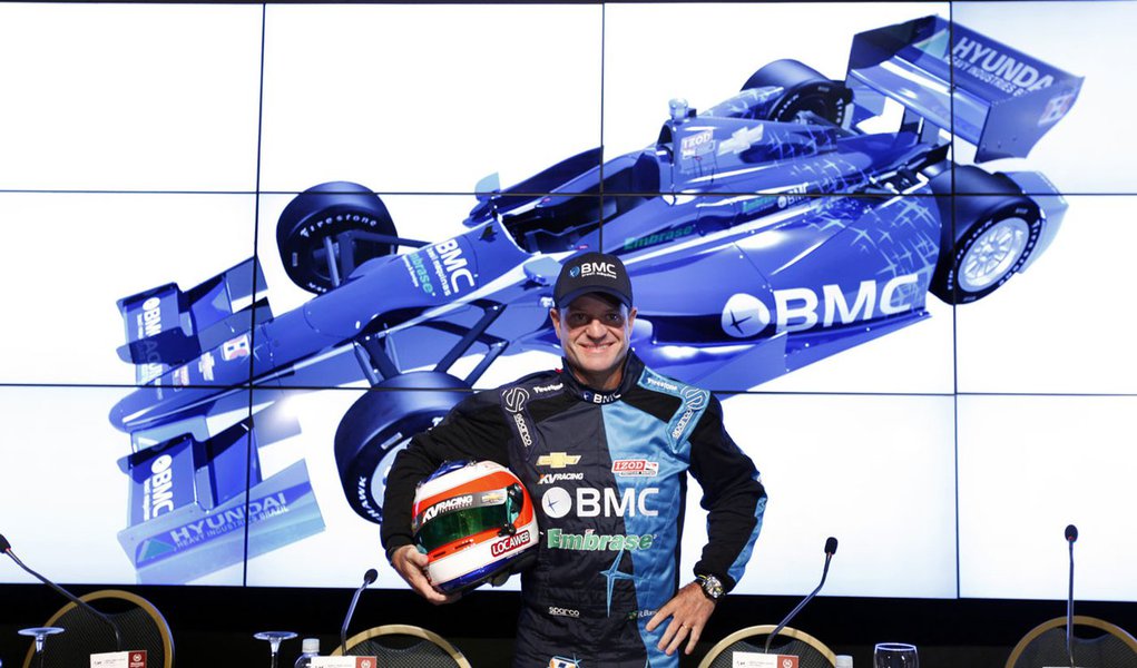 Rubinho está animado com treinos da Indy