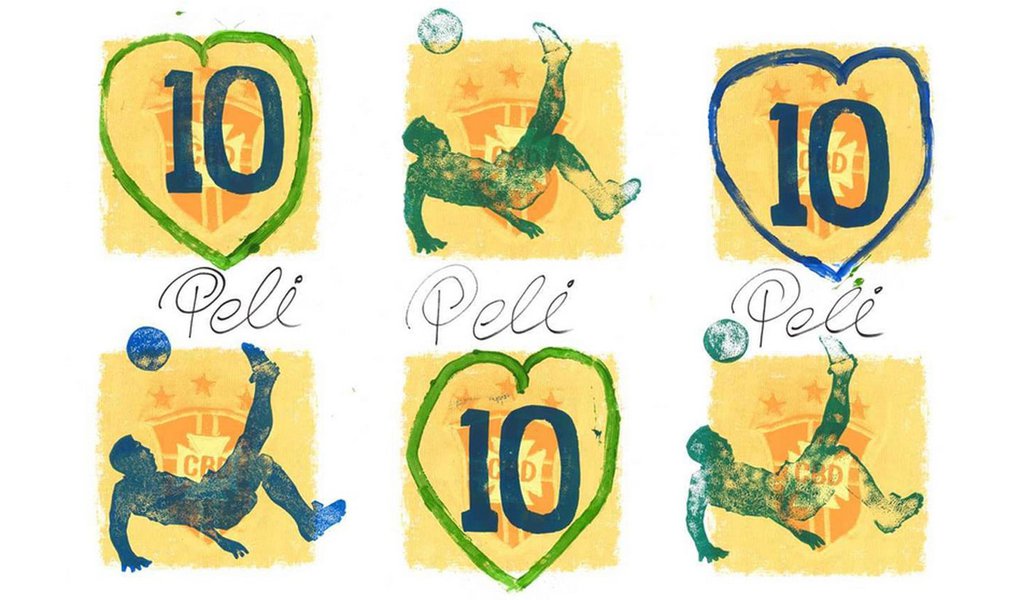 Em nome da arte, Pelé troca pés pelas mãos