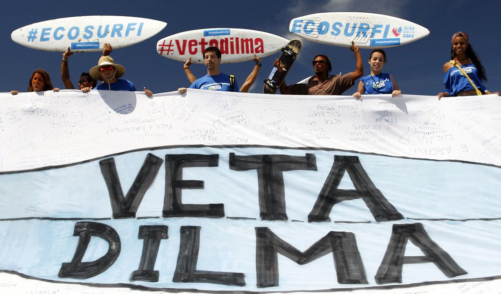 Protesto contra novo Código Florestal