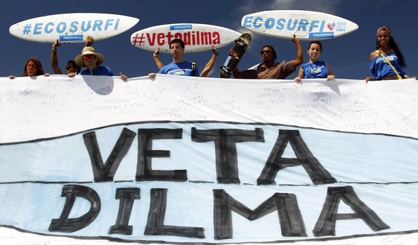 Protesto contra novo Código Florestal