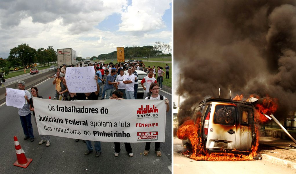 Manifestantes voltam a enfrentar polícia em São Paulo