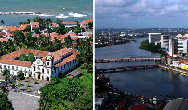 Olinda e Recife completam hoje, respectivamente, 477 e 475 anos