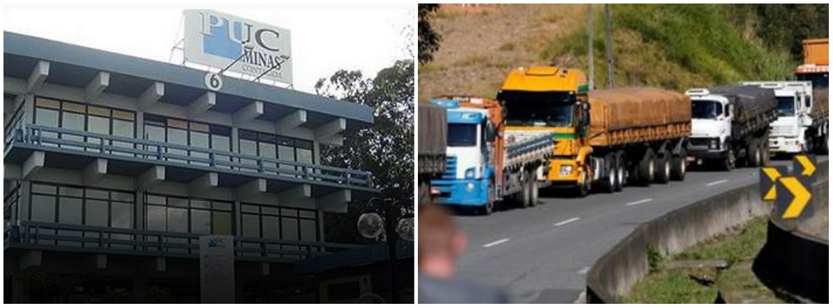 A Pontifícia Universidade Católica de Minas Gerais (PUC-MG) informou que, em razão da greve dos caminhoneiros, as atividades acadêmico-administrativas estão suspensas na terça e quarta-feiras, dias 29 e 30 de maio; com o feriado do dia 31 (Corpus Christi) e o recesso dos dias 01 e 02 de junho, as aulas serão retomadas no dia 04 de junho, disse a entidade