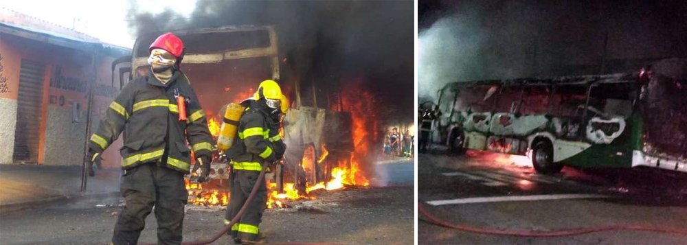 Desde domingo (3), criminosos atacaram e incendiaram cerca de 30 coletivos e quatro carros em 16 cidades; três ônibus foram queimados na Região Metropolitana de Belo Horizonte; alguns suspeitos foram detidos no Sul do estado; ataques podem ter sido cometidos por uma organização criminosa insatisfeita com “opressão” em presídios em Minas e no país; veja vídeo