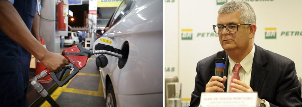 Agora sob o comando de Ivan Monteiro, a Petrobras aumentou neste sábado (2) em 2,25% o preço da gasolina em suas refinarias; em um mês, o combustível acumula alta de preço de 11,29%, ou seja, de 20 centavos por litro, já que em 1º de maio, o combustível era negociado nas refinarias a R$ 1,8072