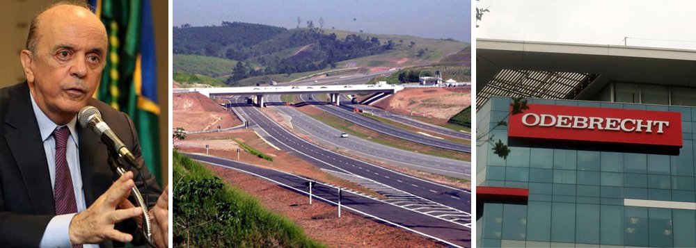 Documento confidencial da Dersa mostra que a estatal paulista responsável pelas rodovias pagou R$ 191,6 milhões à Odebrecht, por meio de um acordo de 2009 que foi fraudado; informação está no inquérito que investiga o pagamento de propina ao então governador, José Serra (PSDB): montante equivale hoje a R$ 463,8 milhões e, segundo a delação da Odebrecht, a Dersa só aceitou pagá-lo após a empreiteira acertar uma propina de R$ 23,3 milhões a Serra, que seria utilizado na campanha presidencial de 2010, em que foi derrotado por Dilma Rousseff