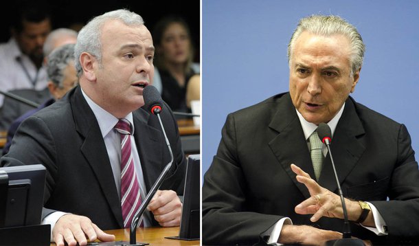 Júlio Delgado e Michel Temer