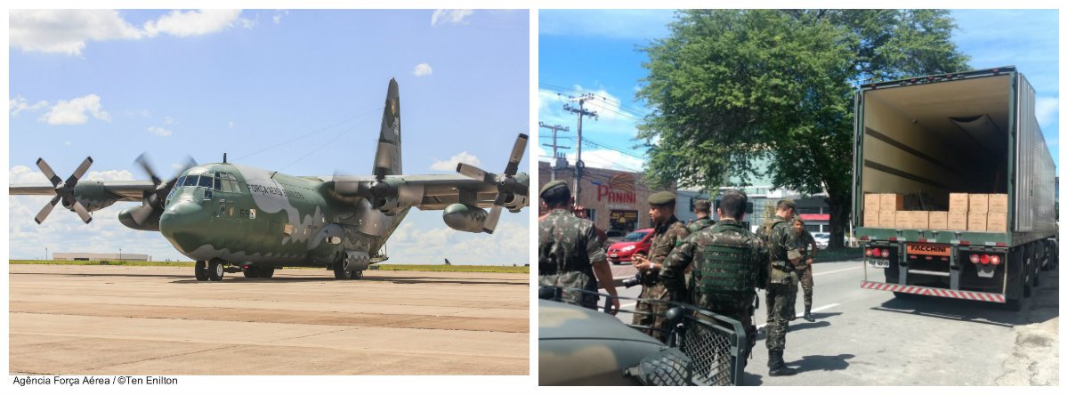 Os medicamentos foram trazidos de Minas para o Recife por um avião da Força Aérea Brasileira (FAB); os remédios foram entregues pelo Exército a um centro, em Caruaru, que trata pessoas com doenças renais; por conta da greve dos caminhoneiros, a clínica tinha estoque de medicamento suficiente para atendimento até a quinta-feira (30) 