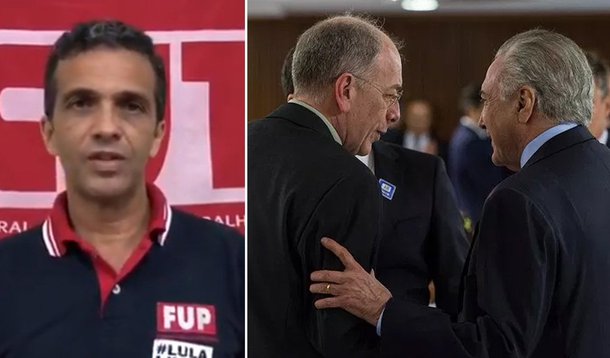 O coordenador da FUP, José Maria Rangel, nomeia os dois grandes culpados pelos preços abusivos dos combustíveis no Brasil: Michel Temer e Pedro Parente, a quem ele deu o comando da Petrobras; "Os acionistas da Petrobrás estão rindo de orelha a orelha com os reajustes diários. Mais de 121 reajustes foram feitos desde que essa política foi implantada. Os preços da gasolina e do diesel sofreram aumentos de mais de 50%. Esse é o preço da irresponsabilidade dos senhores Michel Temer e Pedro Parente. Mas, a mídia não fala", afirma
