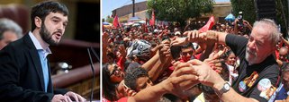 A presidente do PT, Gleisi Hoffmann, postou pronunciamento do deputado do Podemos, Pablo Bustinduy, acerca do avanço do neoliberalismo na América Latina por meio de golpes e falou sobre a situação de Lula como exemplo de resistência e luta em defesa da democracia no Brasil: "Dizemos alto e claro: dizemos hoje, aqui, a Lula da Silva, que sua luta é a de qualquer democrata de todo o mundo. E que a democracia no Brasil vai abrir espaço porque já passou o tempo dos golpes de estado na América Latina"