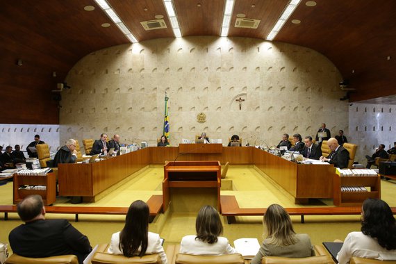 Sessão do Supremo Tribunal Federal (STF) para julgamento sobre a restrição ao foro privilegiado.