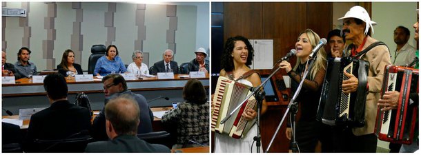 
Por iniciativa da senadora Fátima Bezerra (PT-RN), parlamentares e forrozeiros de todo País afirmaram a importância do reconhecimento e do registro do forró de raiz como patrimônio imaterial do país, em audiência na Câmara; "O forró é uma das expressões populares mais expressiva da população brasileira. É importante preservar essa a memória", defendeu
